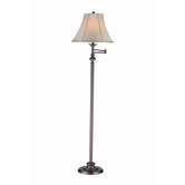 Swing Arm Floor Lamp in Antique Bronze