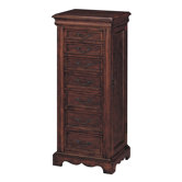 Chesterfield Poplar and Birch Veneers Jewelry Armoire