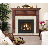Geneva Flush Fireplace Mantel with Large Opening