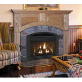 Wellington Flush Fireplace Mantel with Large Opening