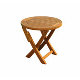 Balau 19" Folding Patio Bistro Table