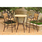 Valencia 3 Piece Bistro Bar Height Set