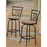 Hamilton Bar Height Swivel Bar Stool (Set of 2)