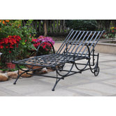 Iron Patio Chaise Lounge