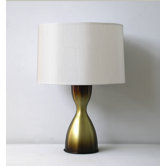 Baby Belle Table Lamp in Olive Mocha Fade with Pebble Shade