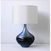 Kiss Table Lamp in Ice Horizon with Pebble Shade