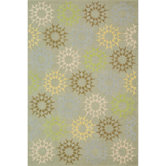 Floral Block Quilt Opal Grey Rug