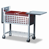 Smartworx File Cart with Key Lock Sliding Top, 28-1/4 x 13-3/4 x 29, Gray