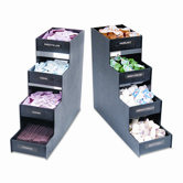 Narrow Condiment Organizer, 6w x 19d x 15-7/8h, Black