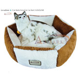 Cat Bed in Brown and Ivory