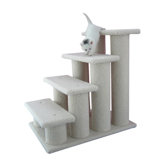 25" Classic Four-Step Cat Tree in Ivory