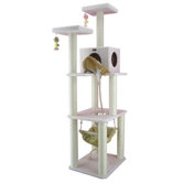 73" Classic Cat Tree in Ivory