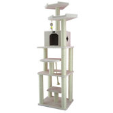 78" Classic Cat Tree in Ivory