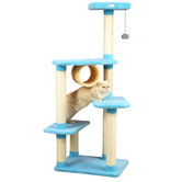 61" Ultra-Thick Premium Cat Tree in Sky Blue