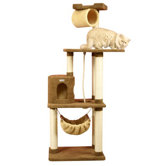 70" Ultra-Soft Premium Cat Tree in Tan