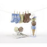 "Sweet Feet" Three Scoops of Socks Gift Set in Blue
