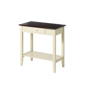 Console Table with Dark Wood Top