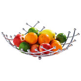 5mm Fruit Basket with Lattice and Ball Det in Chrome