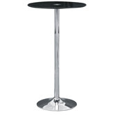 Bar Table with Black Temp Glass Top