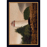 Fall Seasonal Cape Lighthouse Novelty Rug