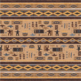 Pastiche Wide Ruins Velvet Brown Rug