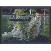 Eddie LeRoy Leaping Bass Novelty Rug