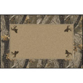 Realtree Hardwoods Solid Center Novelty Rug