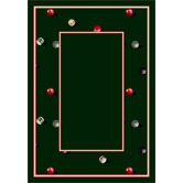 Design Center Billiards Emerald Novelty Rug