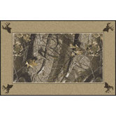 Realtree Hardwoods Solid Border Novelty Rug