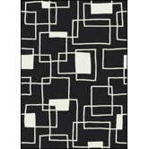 Black & White Offbeat Black Box Rug