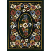 Spring Seasonal Garden View Sunset Rug
