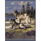 Hautman Wolves on Guard Mat