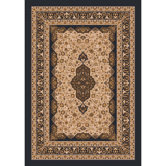Pastiche Kashmiran Tiraz Ebony Nutshell Rug