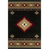 Hudson Black/Green/Red Rug