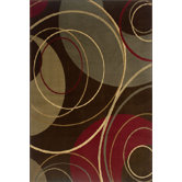 Amelia Circle Brown Rug