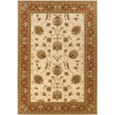 Knightsbridge Ivory/Red Rug