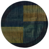 Kharma II Blue/Green Squares Rug