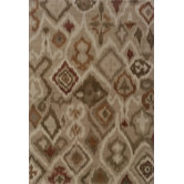 Adrienne Grey/Orange Tribal Rug