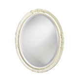 Queen Ann Wall Mirror in Antique White