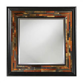 Maryland Wall Mirror in Multi-Color Reverse Painted Glass