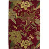 Pandora Red Floral Rug