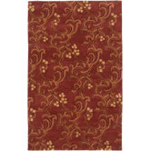 Century Red Floral Rug