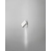 Alpha Wall Sconce in Satin Nickel and White Lacquer