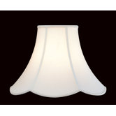 Shantung  Lamp Shade with Scalloped Edge