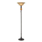Nisha  Torchiere Lamp in Aged Bronze