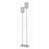 Floor Lamp in Chrome/Black