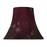 5" x 6" Candelabra Lamp Shade in Red Jacquard