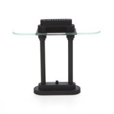 Contemporary Banker 's   Desk Lamp in Black