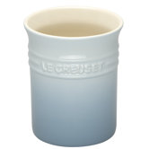 Stoneware Utensil Pot in Coastal Blue