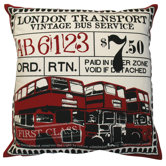 Ticket Pillow in Red
